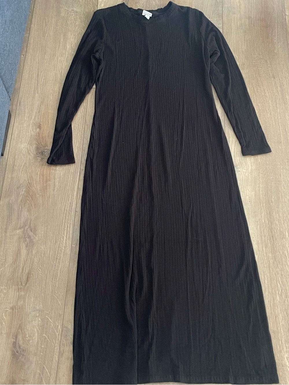 a new day Black Long Sleeve Maxi Dress